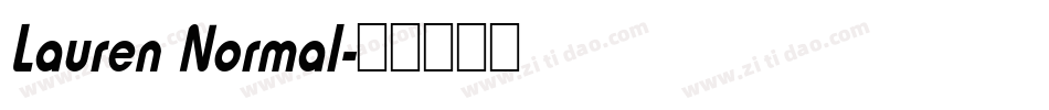 Lauren Normal字体转换
